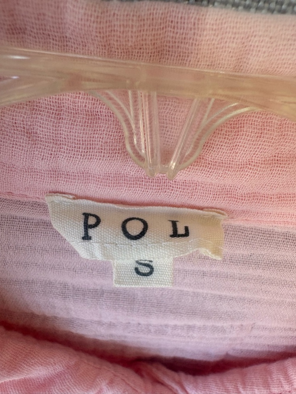 POL Pink Lightweight Top cozy, and comfortable size small 100% cotton XOXO - Picture 2 of 7